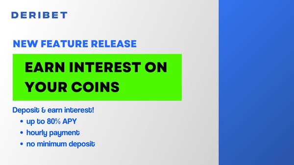 Earn Interest with Deribet on your favorite memecoins